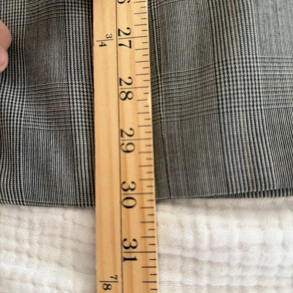Vintage Cricketeer 2 Piece Suit Mens L Gray Plaid Double Breasted 34x31 USA 90s